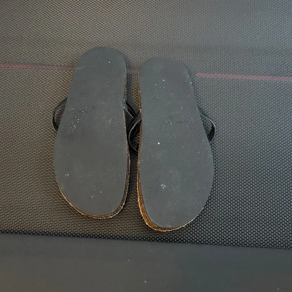 Tory Burch Black and Tan Slide Sandals - Picture 4 of 4